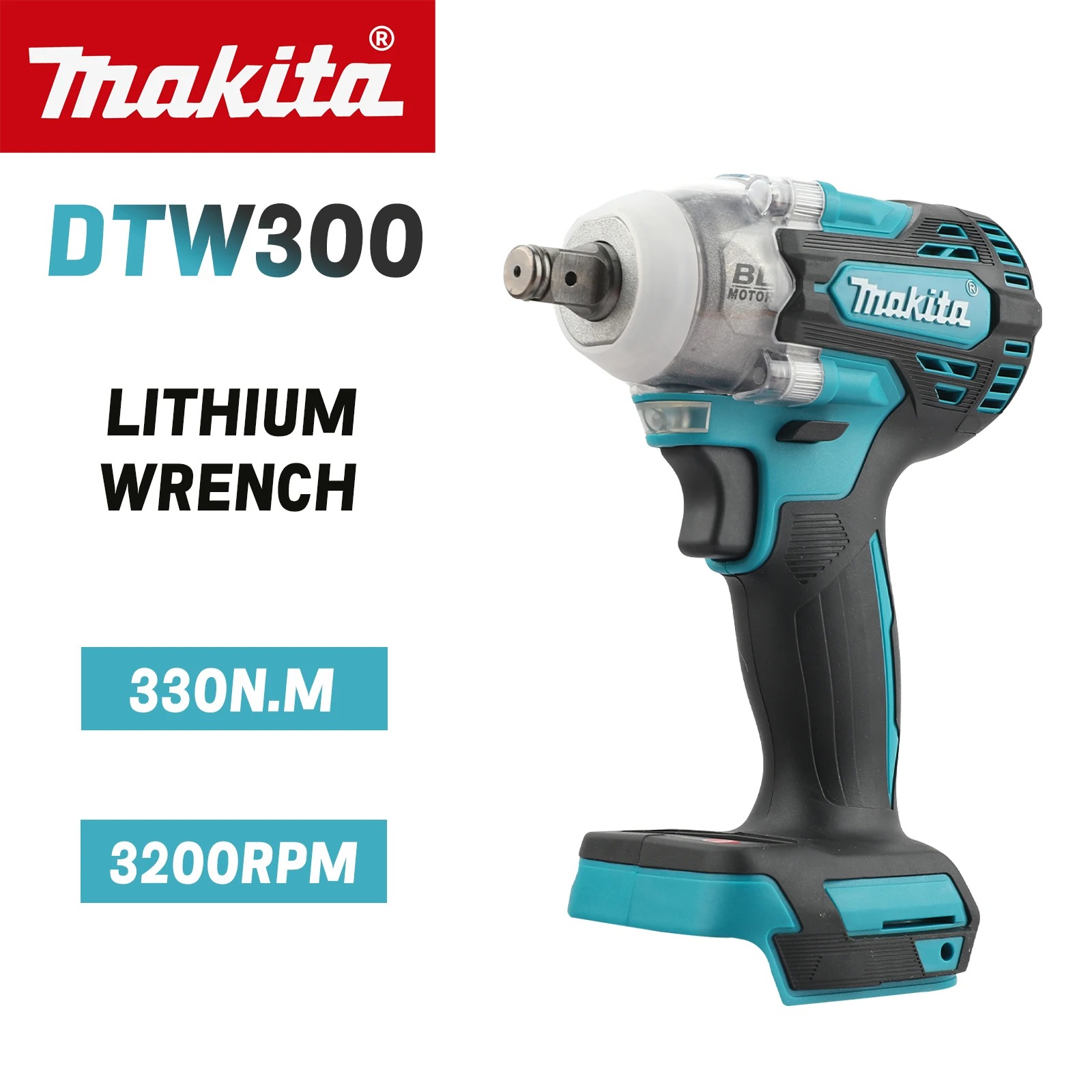 Power Tools Makita Set - Бесщеточный ударный гайковерт Makita DTW300 18В,