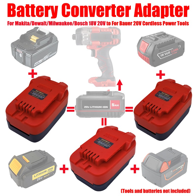Power Tools Battery Adapter - Адаптер аккумулятора ALASICKA MT18BAU DM20BAU BS18BAU