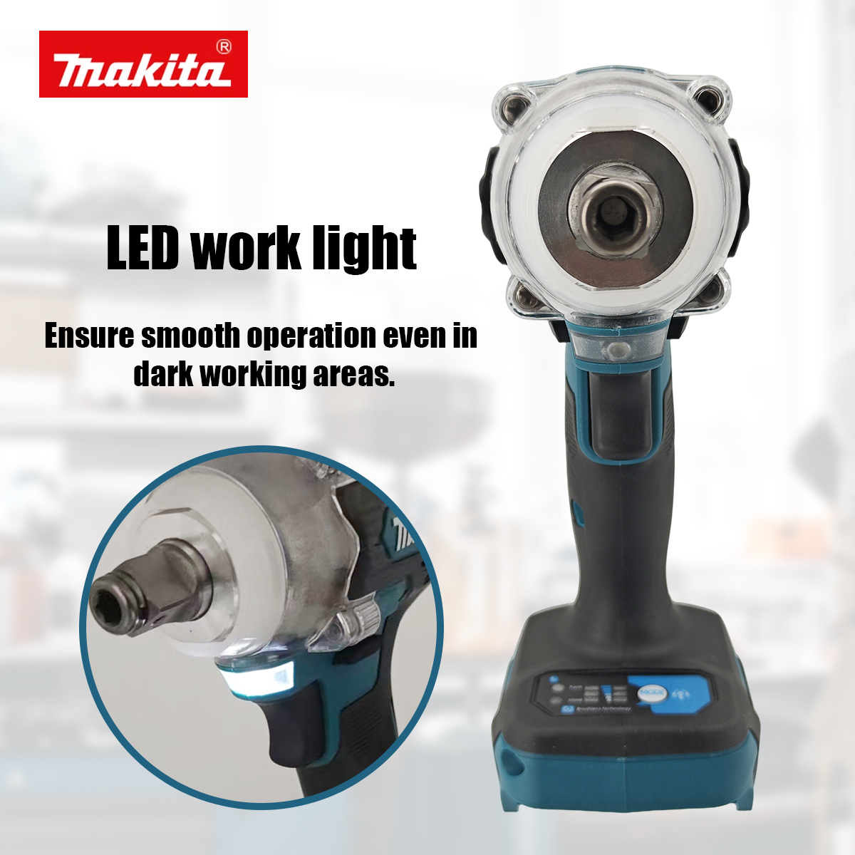 Бесщеточный ударный гайковерт  – обзор и цена Power Tools Makita Set