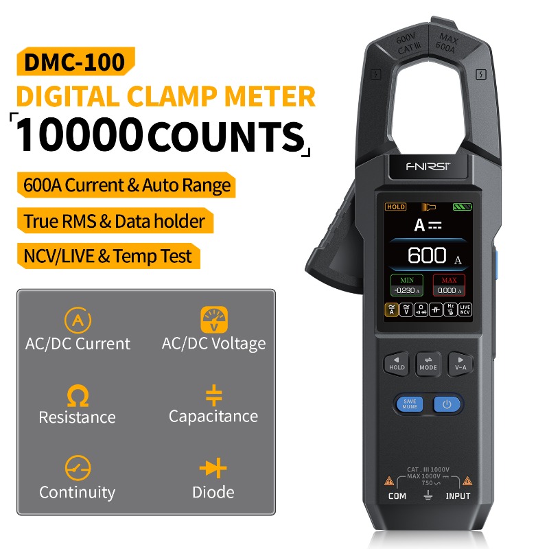 FNIRSI DMC-100 клещи постоянно – обзор и цена Power Tools Software