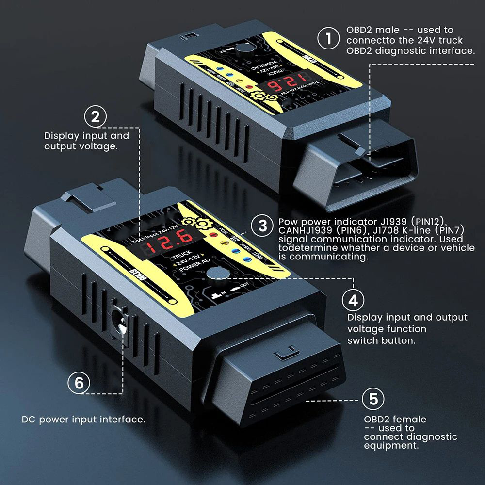 Godiag GT106 Plus адаптер мощн – обзор и цена Power Tools Technician